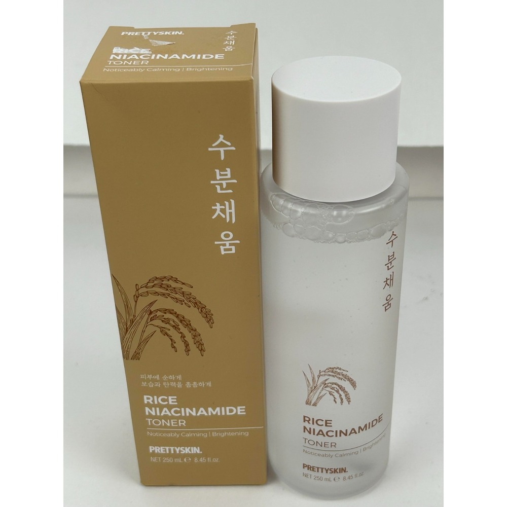 PrettySkin Rice Toner Calming Skin Brightening 8.45 oz, New K-beauty